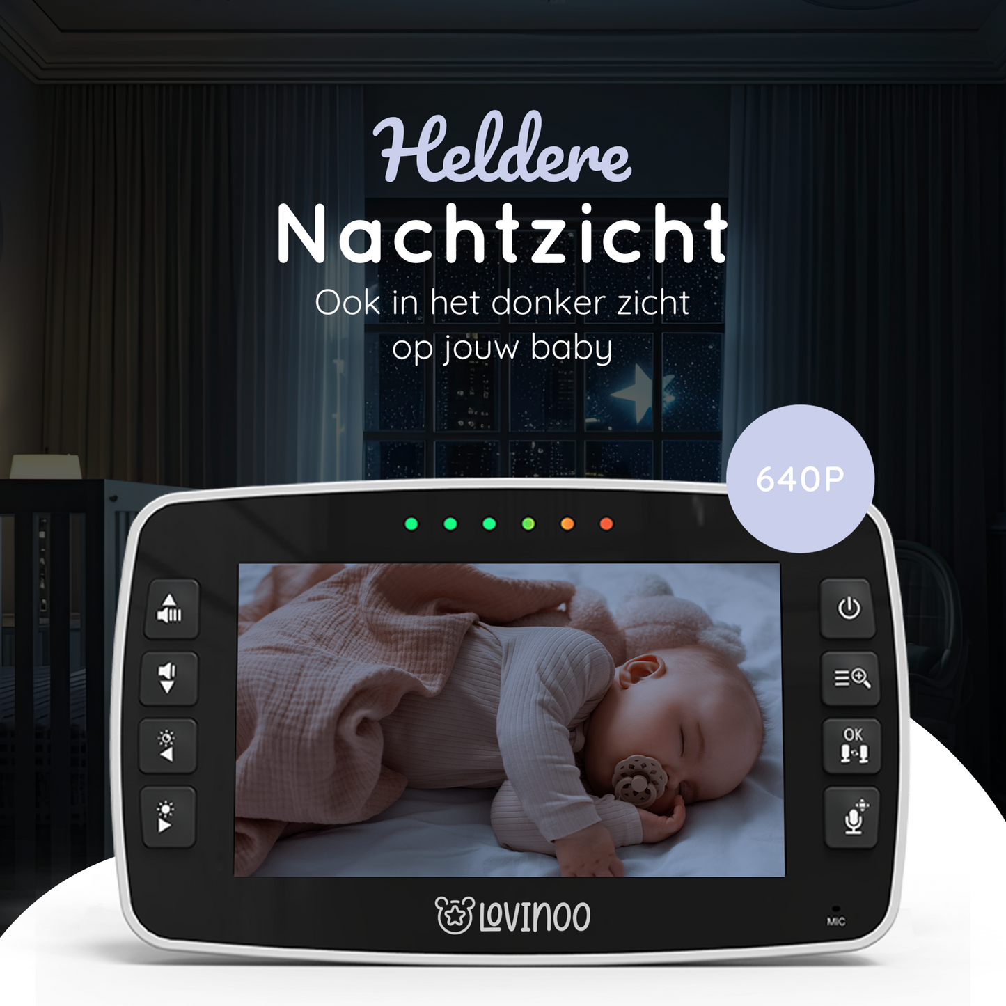 Lovinoo babyfoon 4.3 inch