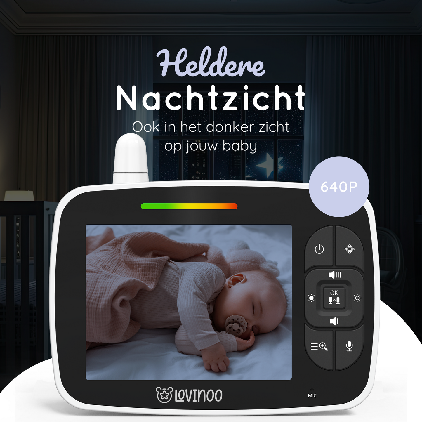 Lovinoo Babyfoon 3.5 inch