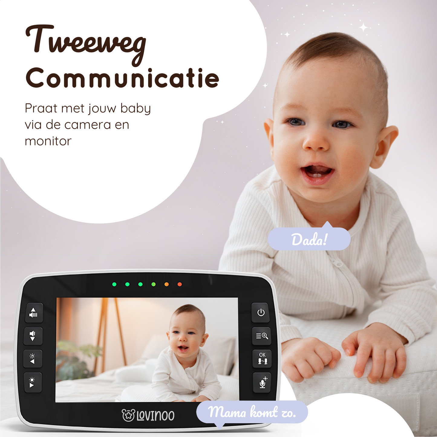 Lovinoo babyfoon 4.3 inch