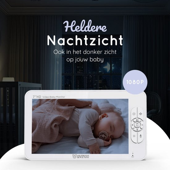 Lovinoo babyfoon 7 inch