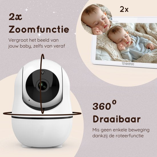 Lovinoo babyfoon 7 inch