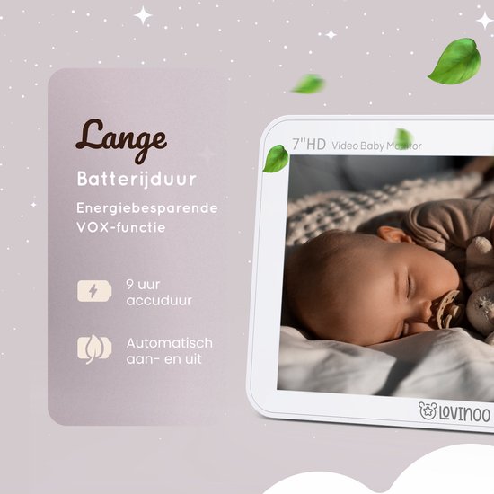 Lovinoo babyfoon 7 inch