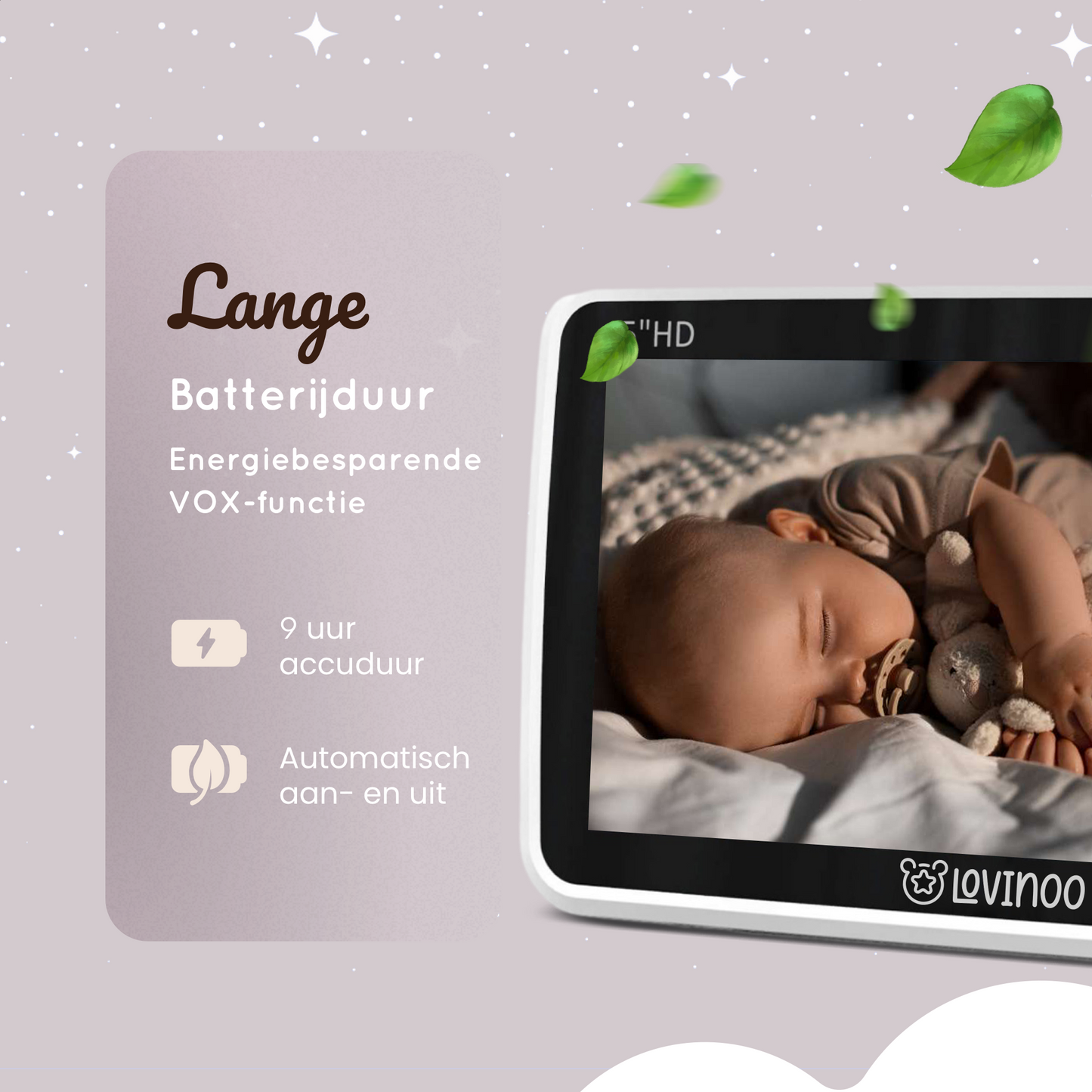 Lovinoo babyfoon 5 inch